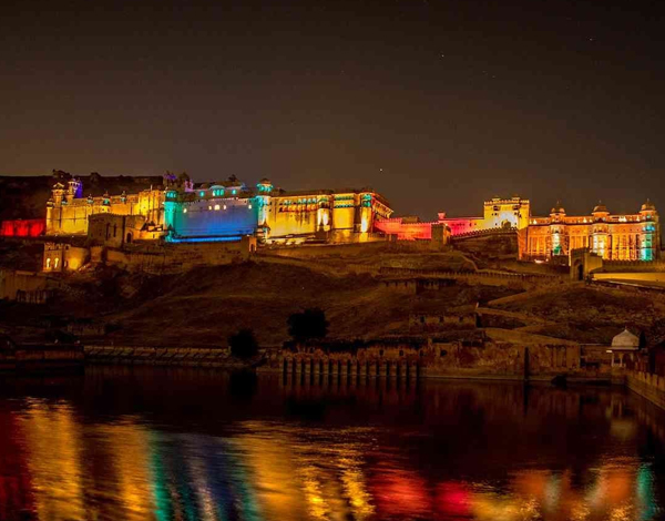 amber fort night view trip